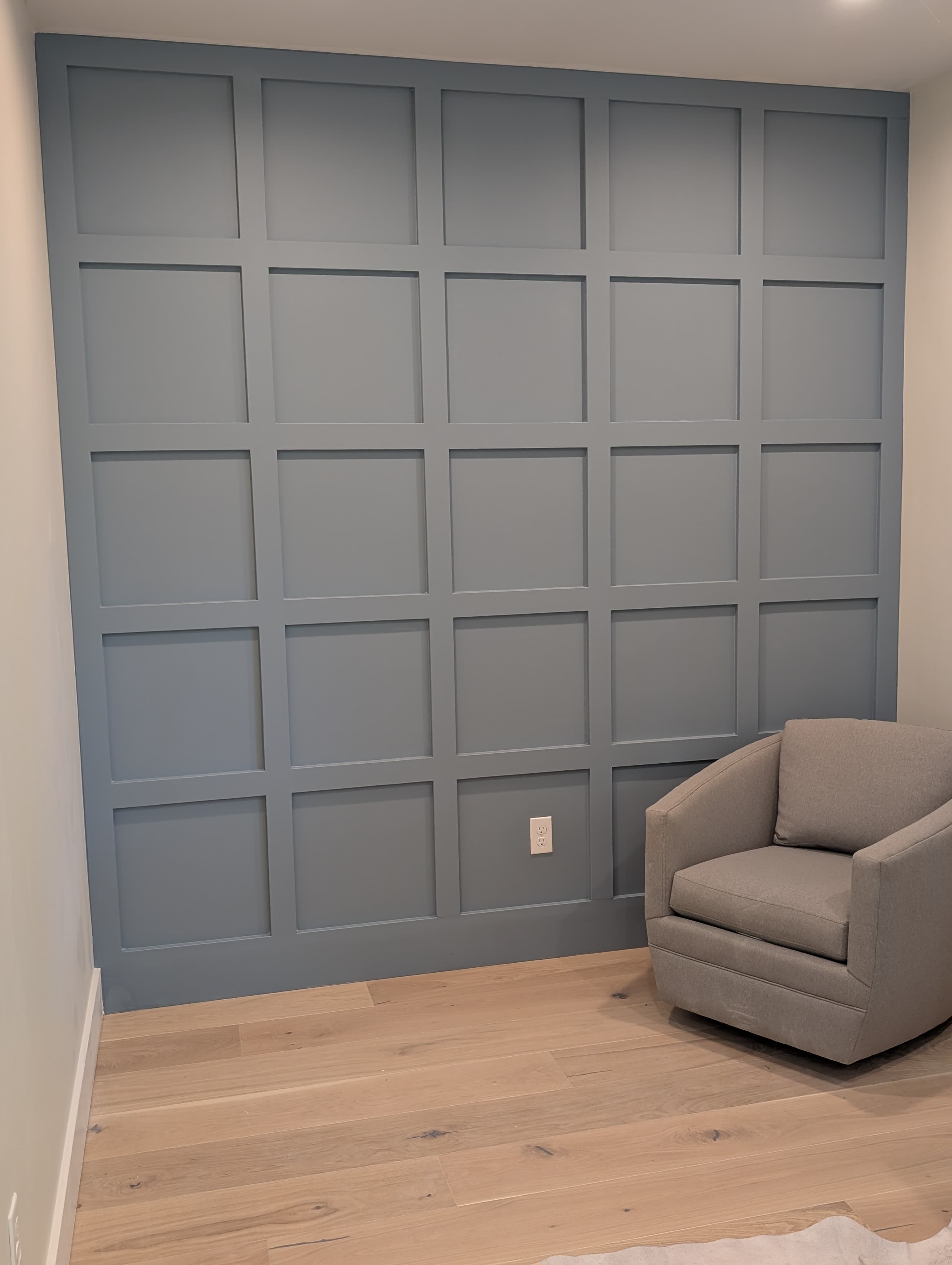 Custom accent wall installed during a Park City home remodel