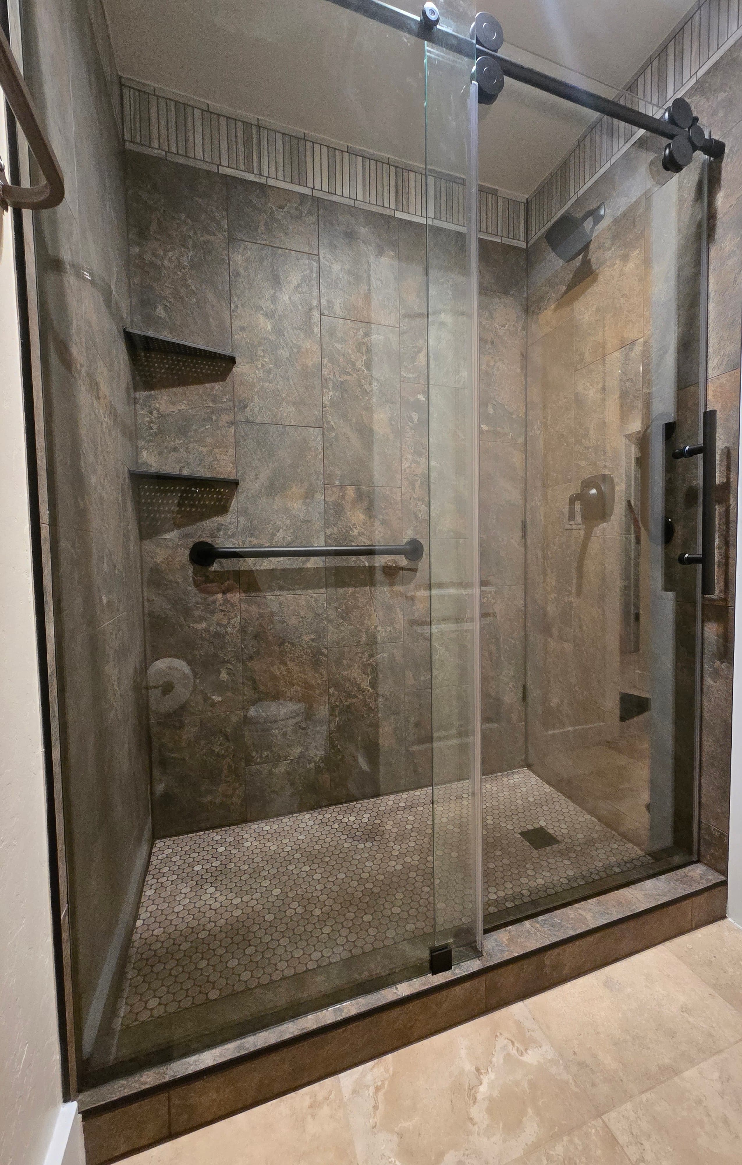 Bathroom remodeling project in Park City with tile work