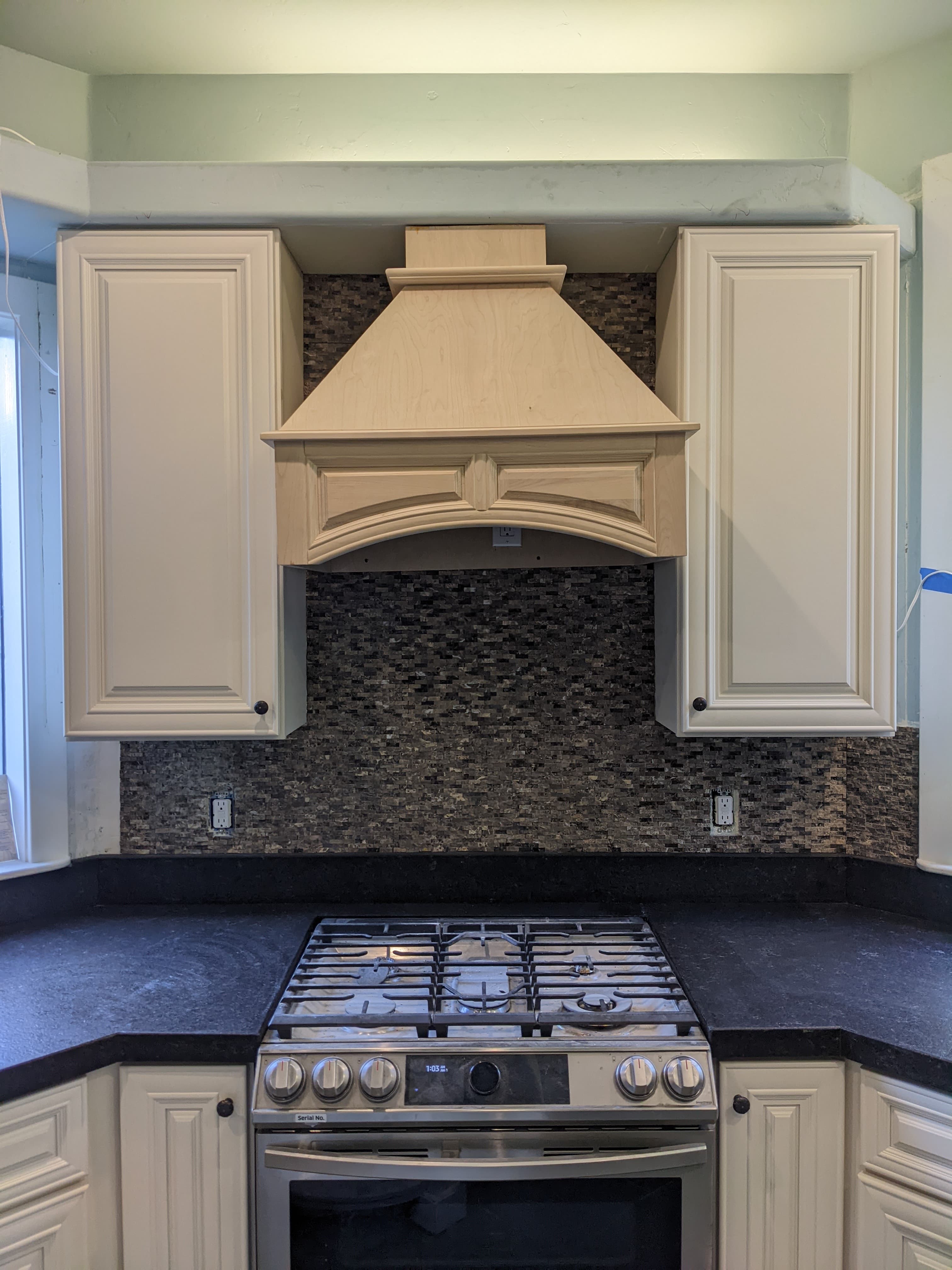 Custom range hood built during a Park City kitchen renovation
